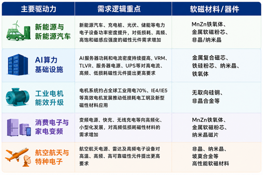 軟磁材料需求增長